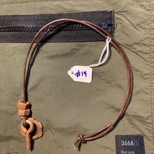 Post apocalyptic style industrial hardware necklace